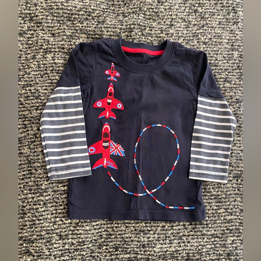 Blue airplane shirt